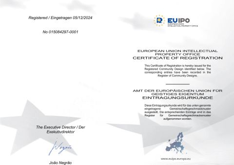 EUROPEAN UNION INTELLECTUAL PROPERTY OFFICE CERTIFICATE OF REGISTRATION certificate from Qingdao Huading Industry Co., Ltd.