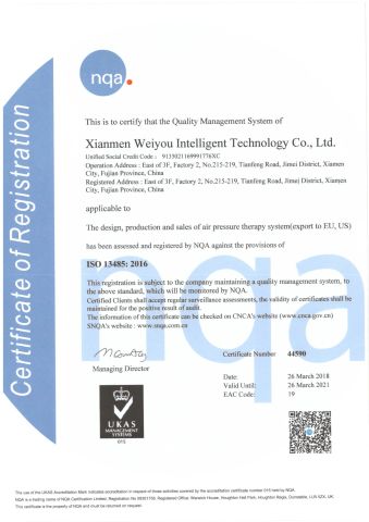 IOS13486 certificate from Xiamen Sun Lion Technology Co., Ltd.