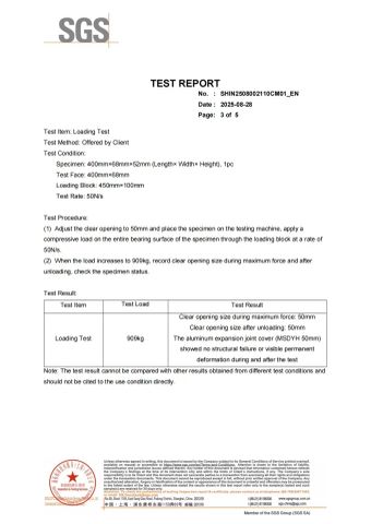 Loading Test certificate from Nanjing MEISHUO Building Materials Co., Ltd.