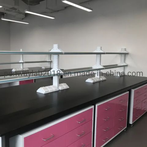 Steel Wall Bench with Sink Lab Central Bench HS Code 9403 Origin China ...