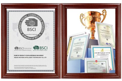 CE&BSCI certificate of Henan Methena Intelligent Technology Co., Ltd – certificate photo, supplier certificates section