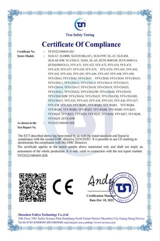 Certificates certificate from Shenzhen Fuliyu Technology Co., Ltd.