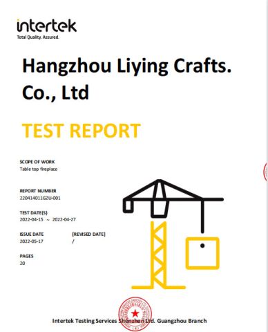 Reach certificate from HANGZHOU LIYING CRAFTS CO., LIMITED