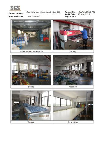 SGS certificate from Changsha Ido Leisure Industry Co., Ltd.