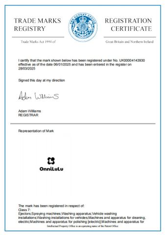 British trademark certificate certificate of Wuxi Shandun Technology Co., Ltd. – certificate photo, supplier certificates section