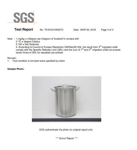 SGS certificate from Guangzhou Shunyi Long Trade Co., Ltd