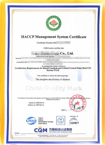 ISO certificate from Shandong Yuchuan International Trade Co., Ltd.