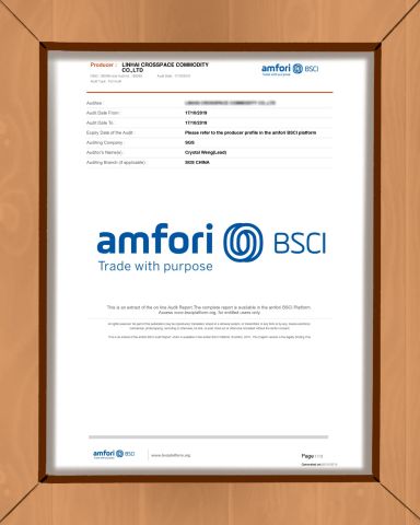 BSCI certificate from Shanghai Premier Homewares Co., Ltd.