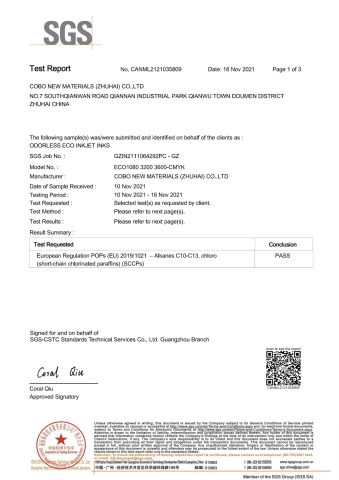 SGS certificate of Shanxi Xinyuheng Trade Co.LTD – certificate photo, supplier certificates section