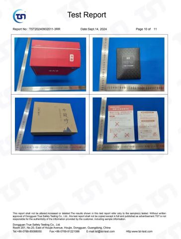 RoHs Test Report 10 certificate from Hangzhou Fengqing Printing Co., Ltd.