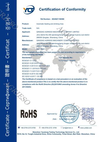 CE certificate from Qingdao Agrieso Machinery Company Limited