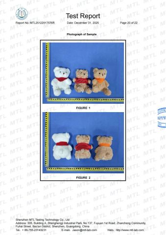 Product Inspection Report certificate from Hunan Yushi Toy Co., Ltd.