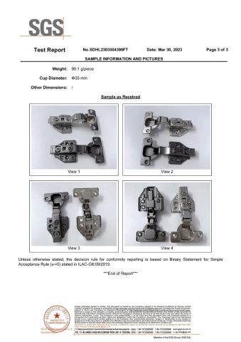 3D Hinge-Detection Product Details Page certificate from Jieyang Yaoshun Hardware Co., Ltd.