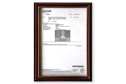Intertek Total Quality Assured certificate from Foshan Ron Hospitality Supplies Co., Ltd.
