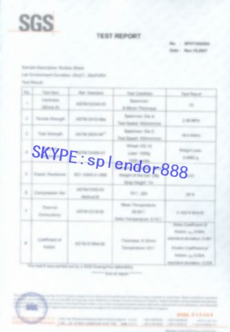 SGS Physical performance test report certificate of Qingdao Hvsun Industry Co., Ltd. – certificate photo, supplier certificates section