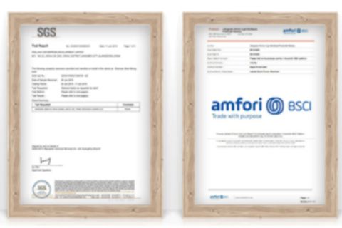 Certification certificate from Jiangmen Max Springs Metal Products Co., Ltd