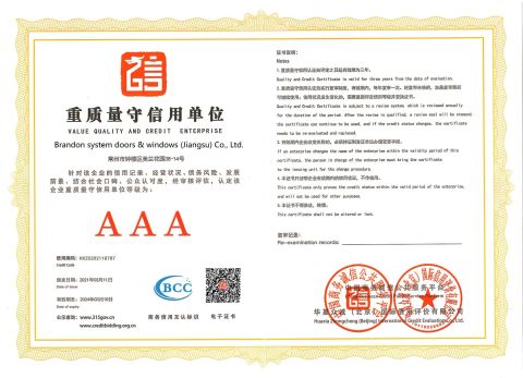 Quality and Credit Certificate certificate from Nanchang Dorwin Tech Co., Ltd.