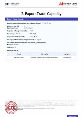 3 certificate from Zibo Shuduo Machinery Co., Ltd.