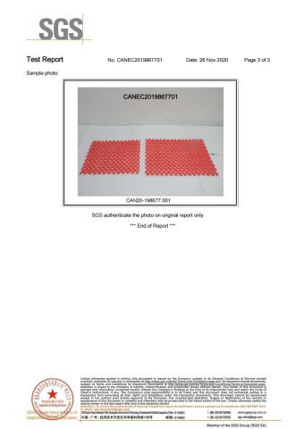 Foam Liners certificate from KAIPING FEILIYANG PACKING MATERIALS CO., LTD.