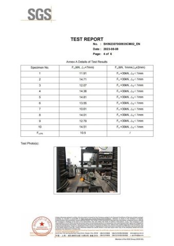 Swivel Report-4 certificate from Taizhou Nexus Import and Export Co., Ltd.