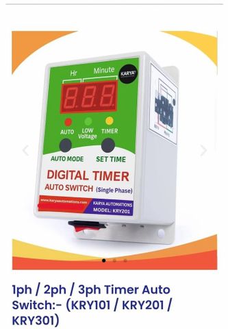 Single Phase Digital Timer Phase Single Phase Rated Current 7-40 A ...