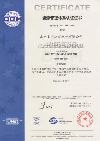 Energy Management System Certificate 2 certificate from Shandong Junyuan New Materials Co., Ltd.
