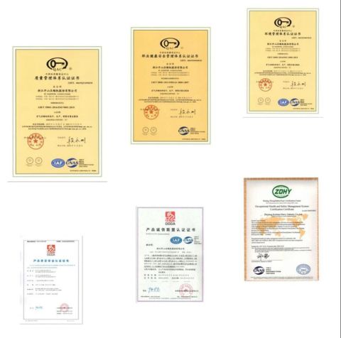 Quality System Certificate certificate of PUTIAN QIDELI ENGINEERING EQUIPMENT CO., LTD. – certificate photo, supplier certificates section