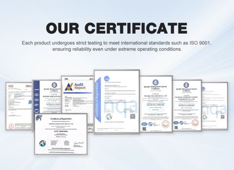 CERTIFICATE certificate from Shaoxing Hotruck Automotive Components Co., Ltd.