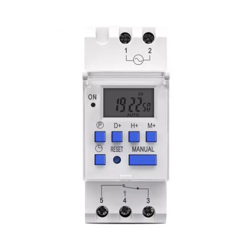 DIN Rail Single Phase Weekly 7 Days Programmable Digital Time Switch ...