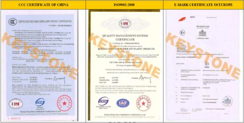 E4 CERTIFICATE certificate from Qingdao Keystone Rubber and Plastic Products Co., Ltd.