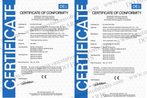 CE CERTIFICATE2 certificate from DONG GUAN DO HEARTS TECHNOLOGY CO.,LTD.