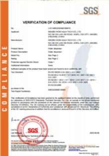 Our certificates certificate from NINGBO IHOM INDUSTRY CO., LTD.