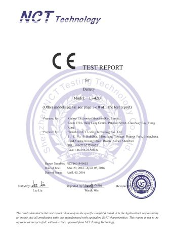 CE certificate from Galaxy Electronics (Shenzhen) Co., Ltd.