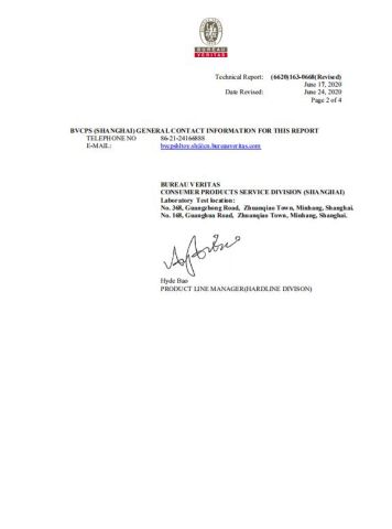 FDA certificate from Shanghai Qingreen Eco Technology Co. Ltd.