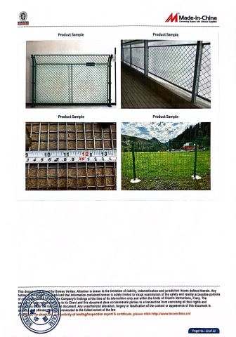 Audit report certificate from Anping County Nuoxi Wire Mesh Products Co., Ltd.