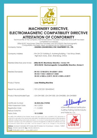 CE certificate from Shandong PolarTech CNC Equipment Co., Ltd.