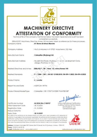 certificate CE certificate from Hefei Langzhu Construction Machinery Co., Ltd.
