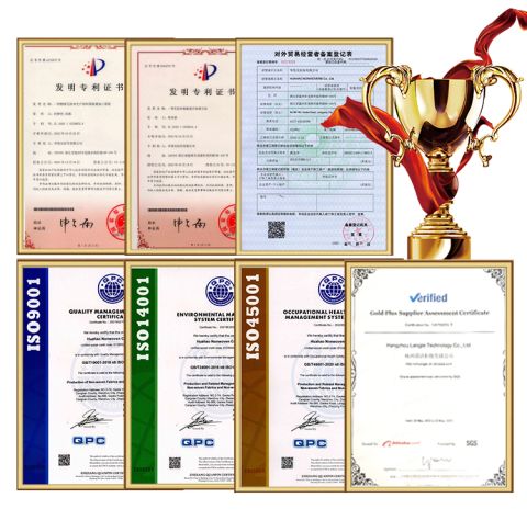 Certificates certificate from Hangzhou Langjie Technology Co., Ltd.