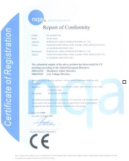 CERTIFICATE certificate from Hunan Along New Energy Technologies Co., Ltd.