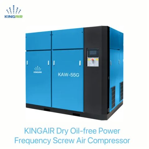 Oil Free Shanghai Screw Air Compressor 380V 75HP Electric Scroll Air ...