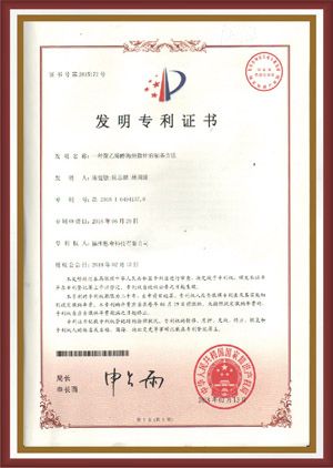 Patent Certificate certificate from Fuzhou Enxi Technology Co., Ltd.