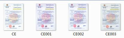 CE certificate of Chongqing Qiaoxing Machinery & Equipment Company – certificate photo, supplier certificates section