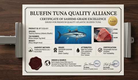 Quality Alliance certificate from Multi fish org