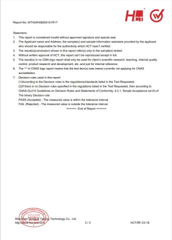 FDA certificate from Guangxi Progreen Packaging Co., Ltd.
