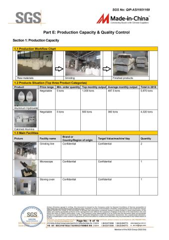 SGS Cerificate certificate from Zibo Aotai New Material Technology Co., Ltd.
