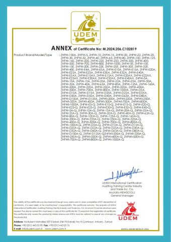 CE certificate from Zhonghe Machinery Technology (Dalian) Co., Ltd.