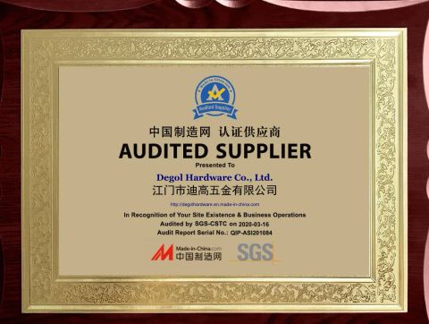 SGS certificate from Degol Hardware Co., Ltd.