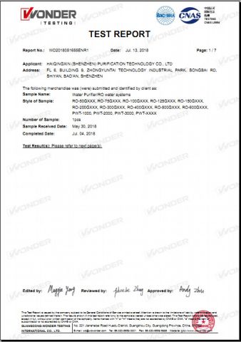 FDA certificate from HIKINS (JIANGSU) ENVIROTECH CO., LTD