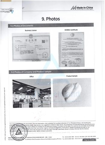 ASGARD-TUV Rheinland certificate from Shandong Asgard Import&Export Co., Ltd