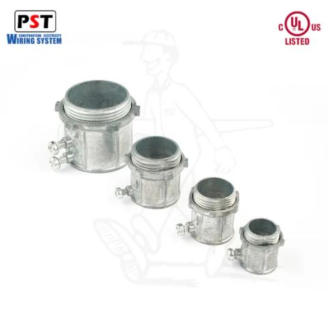 Zinc Die Cast 1/2 3/4 EMT Connector Set Screw Type Conduit Fittings ...